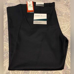 Perry Ellis Portfolio Modern Fit Flat Front Dress Pants Size 34x30 Men’s NWT